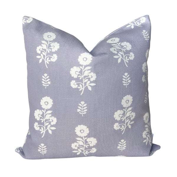 Chloe Floral Pillow in Lilac