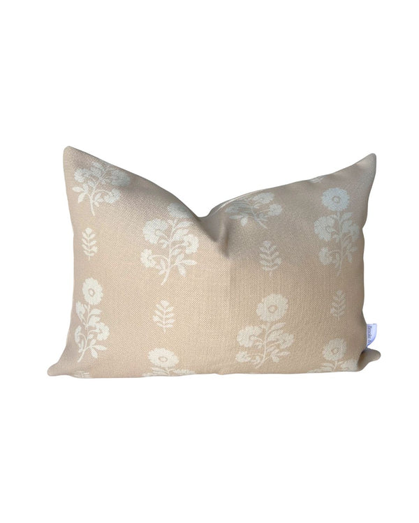Chloe Floral Pillow in Natural