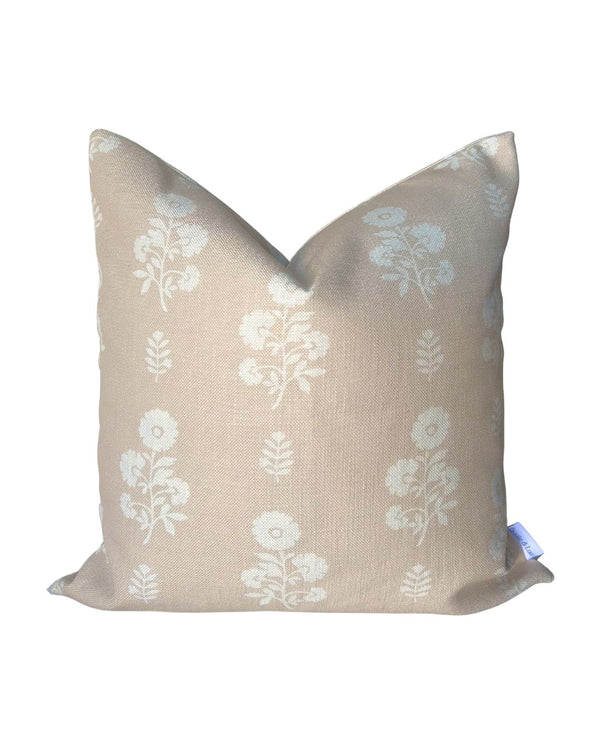 Chloe Floral Pillow in Natural