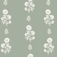 Chloe Floral Fabric in Willow