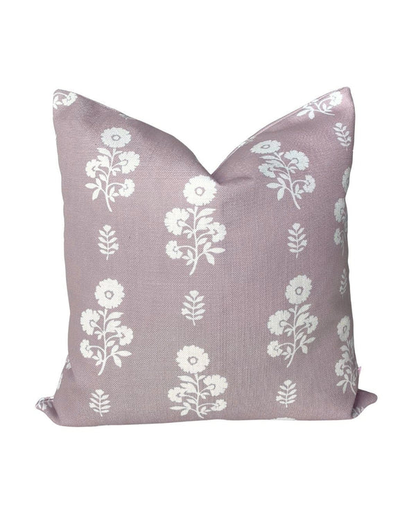 Chloe Floral Pillow in Lilac
