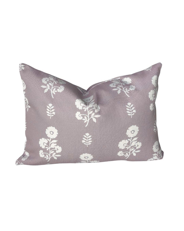 Chloe Floral Pillow in Lilac