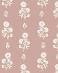 Chloe Floral Fabric in Dusty Pink