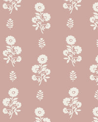 Chloe Floral Fabric in Dusty Pink