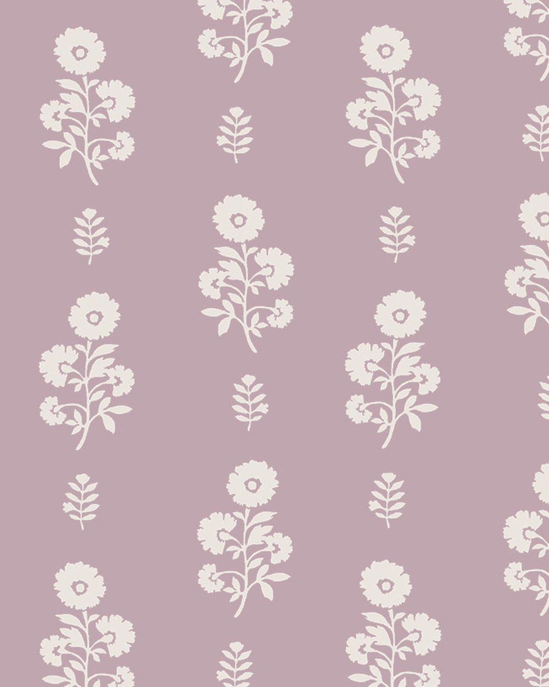 Chloe Floral Fabric in Lilac
