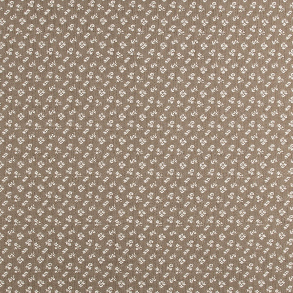 Chocolate Flutter Floral Fabric