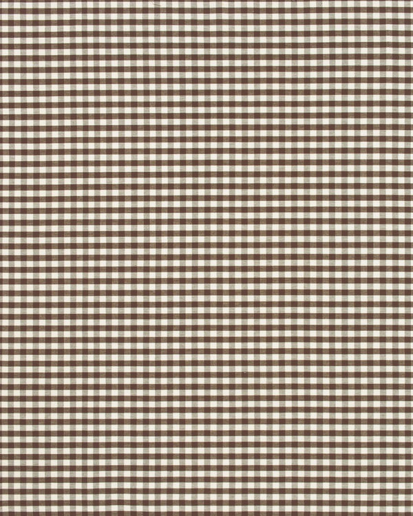 Chocolate Petite Check Fabric