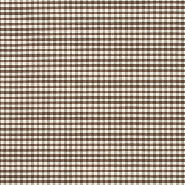 Chocolate Petite Check Fabric
