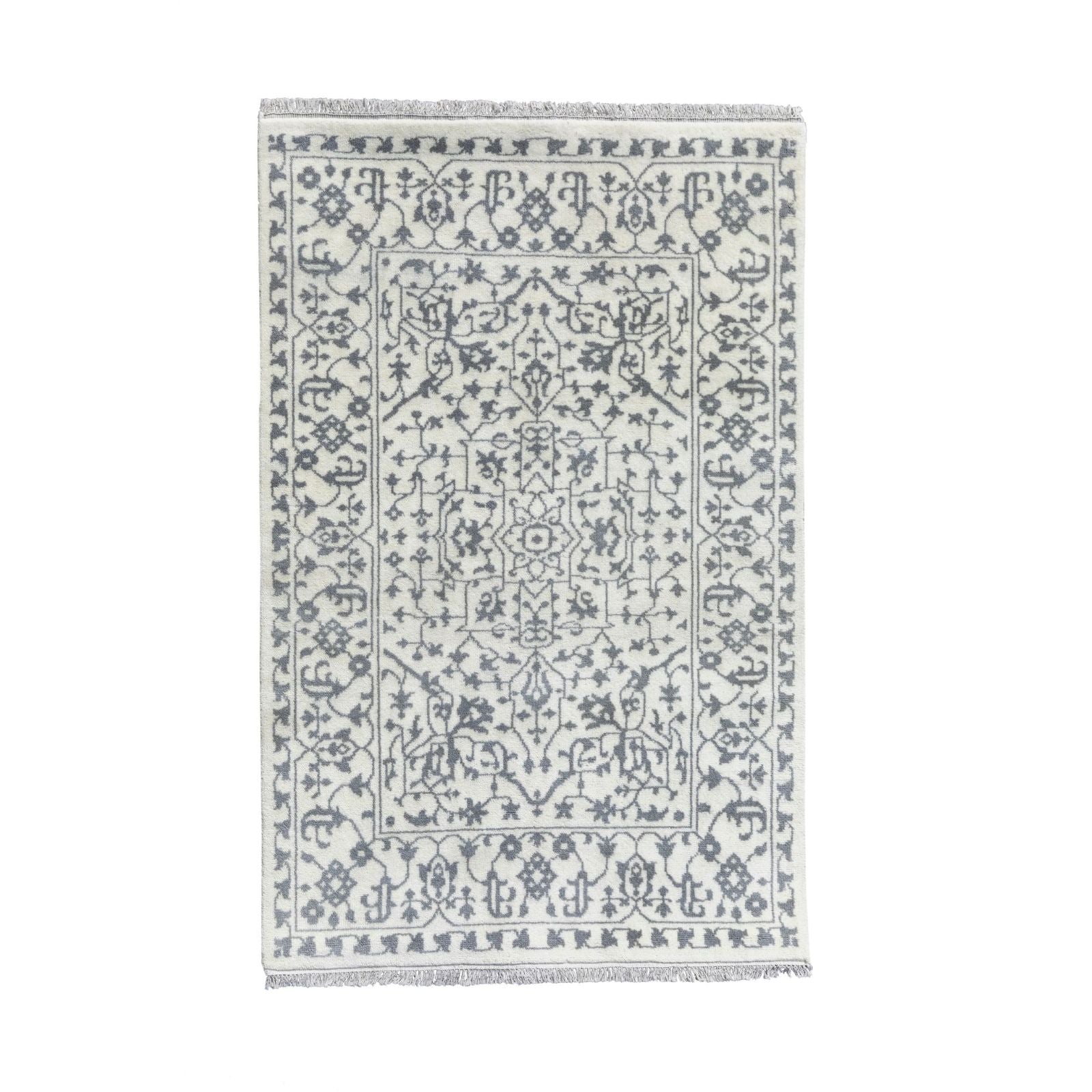 Clara Rug in Cream & Grey