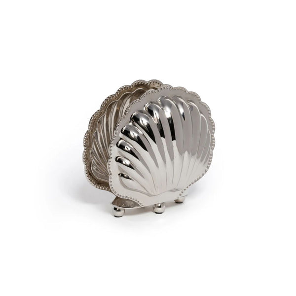 Côte Shell Napkin Holder - Polished Nickel