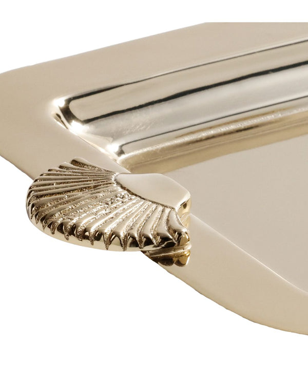 Côte Shell Tray - Polished Gold