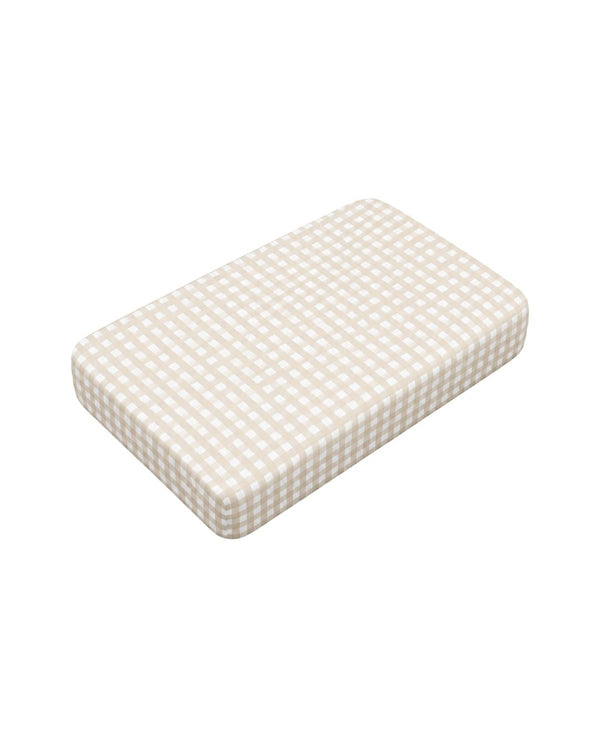 Cozy Gingham Crib Sheet