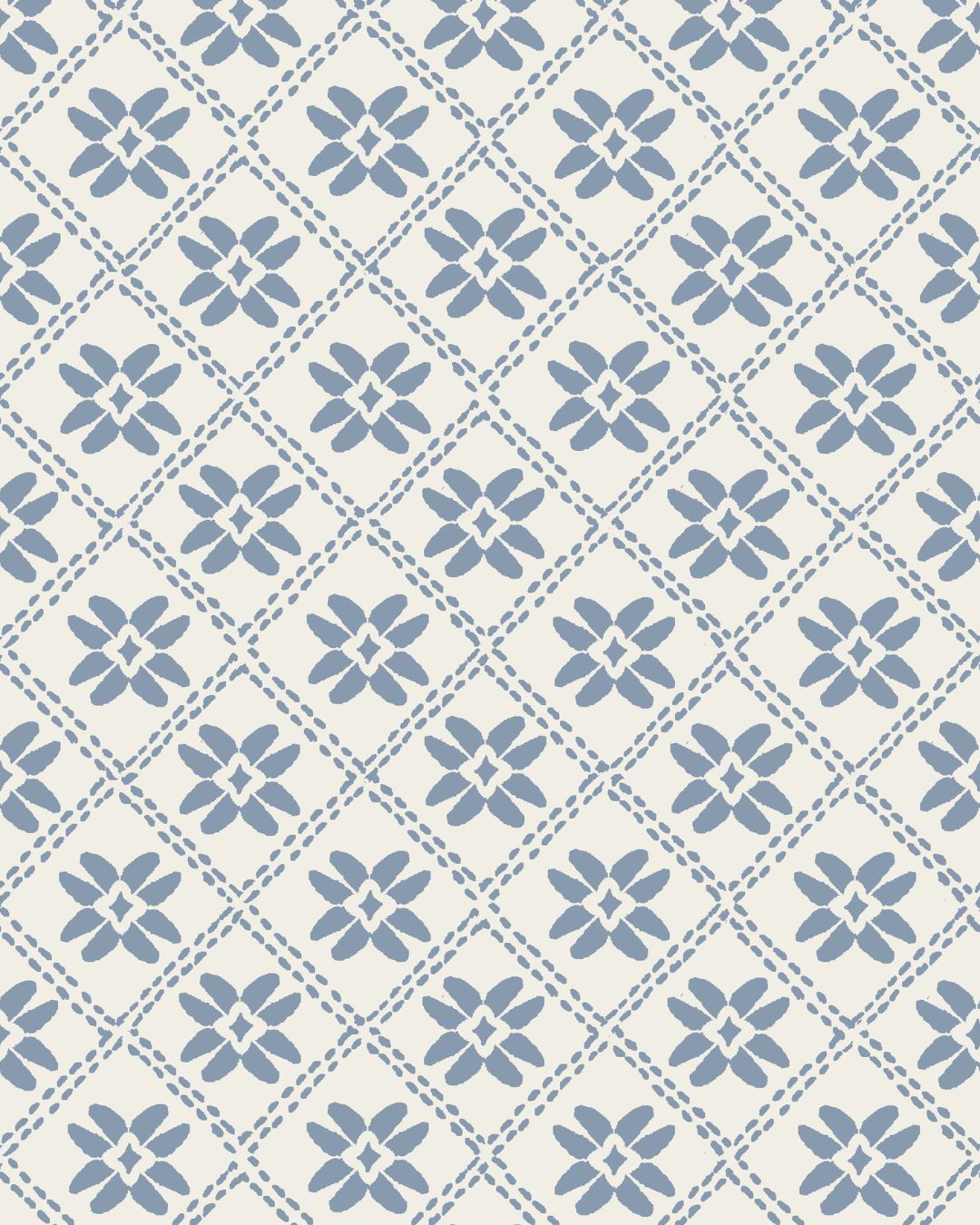 Dainty Lattice Fabric in Dusty Blue