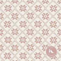 Dainty Lattice Fabric in Dusty Pink