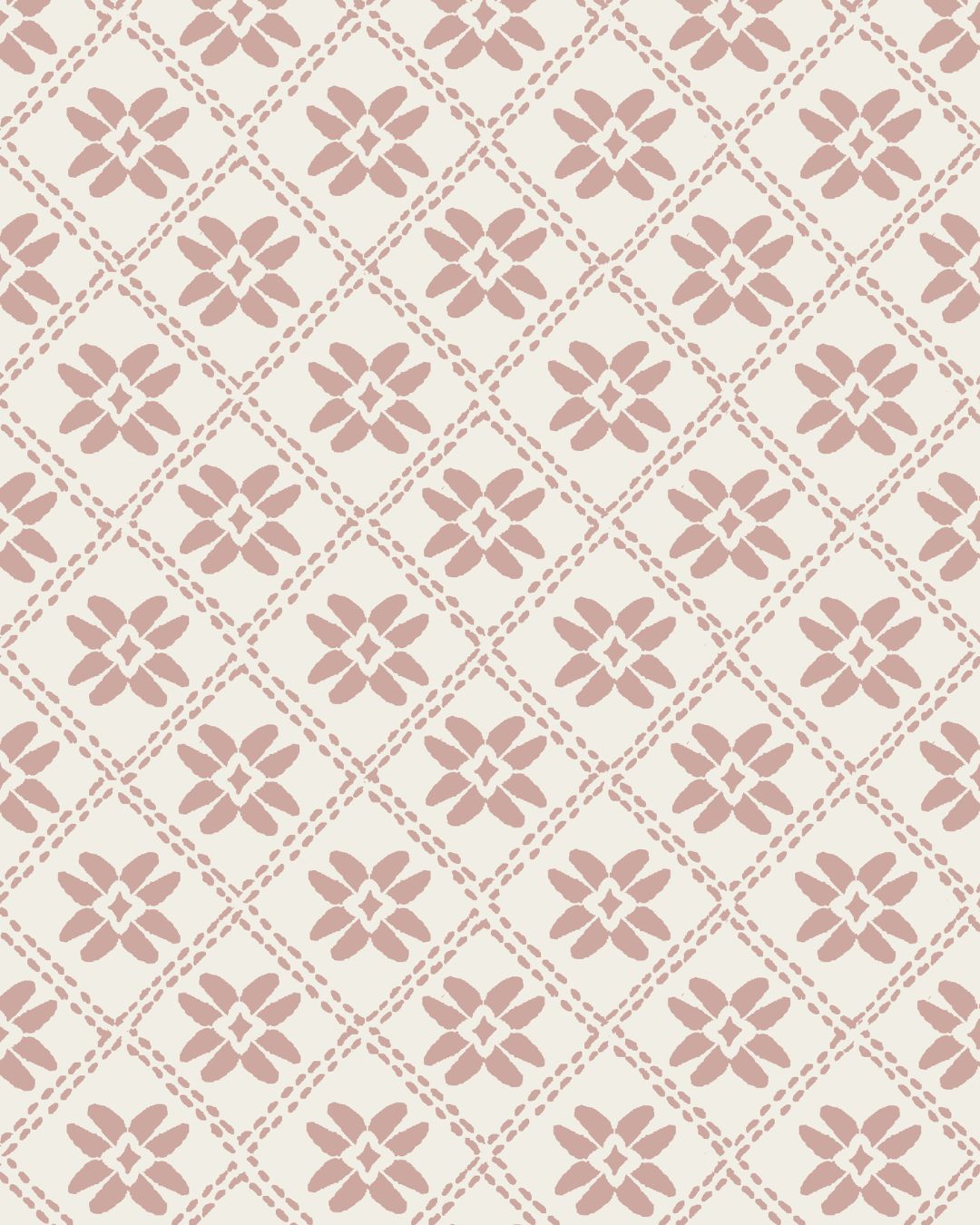 Dainty Lattice Fabric in Dusty Pink