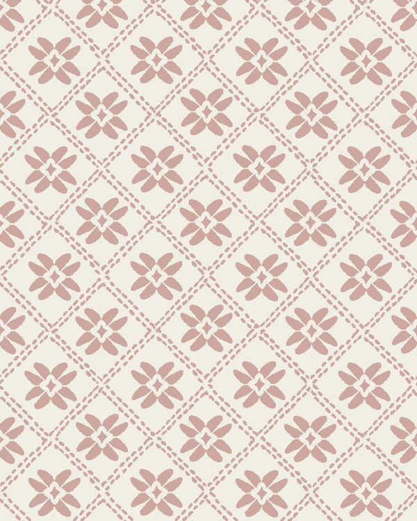 Dainty Lattice Fabric in Dusty Pink
