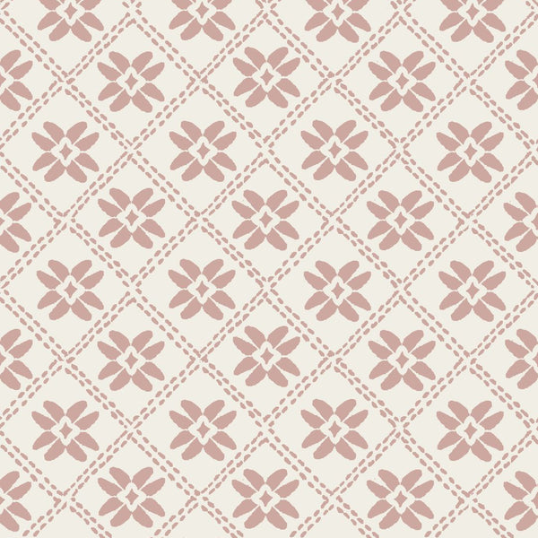 Dainty Lattice Fabric in Dusty Pink