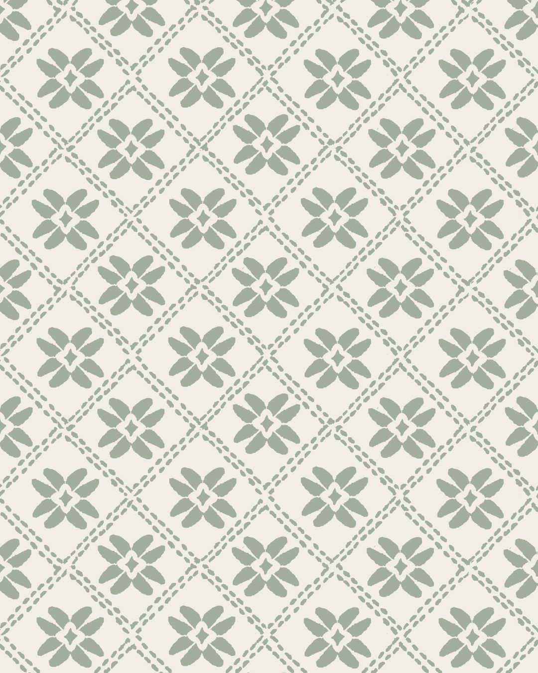 Dainty Lattice Fabric in Willow