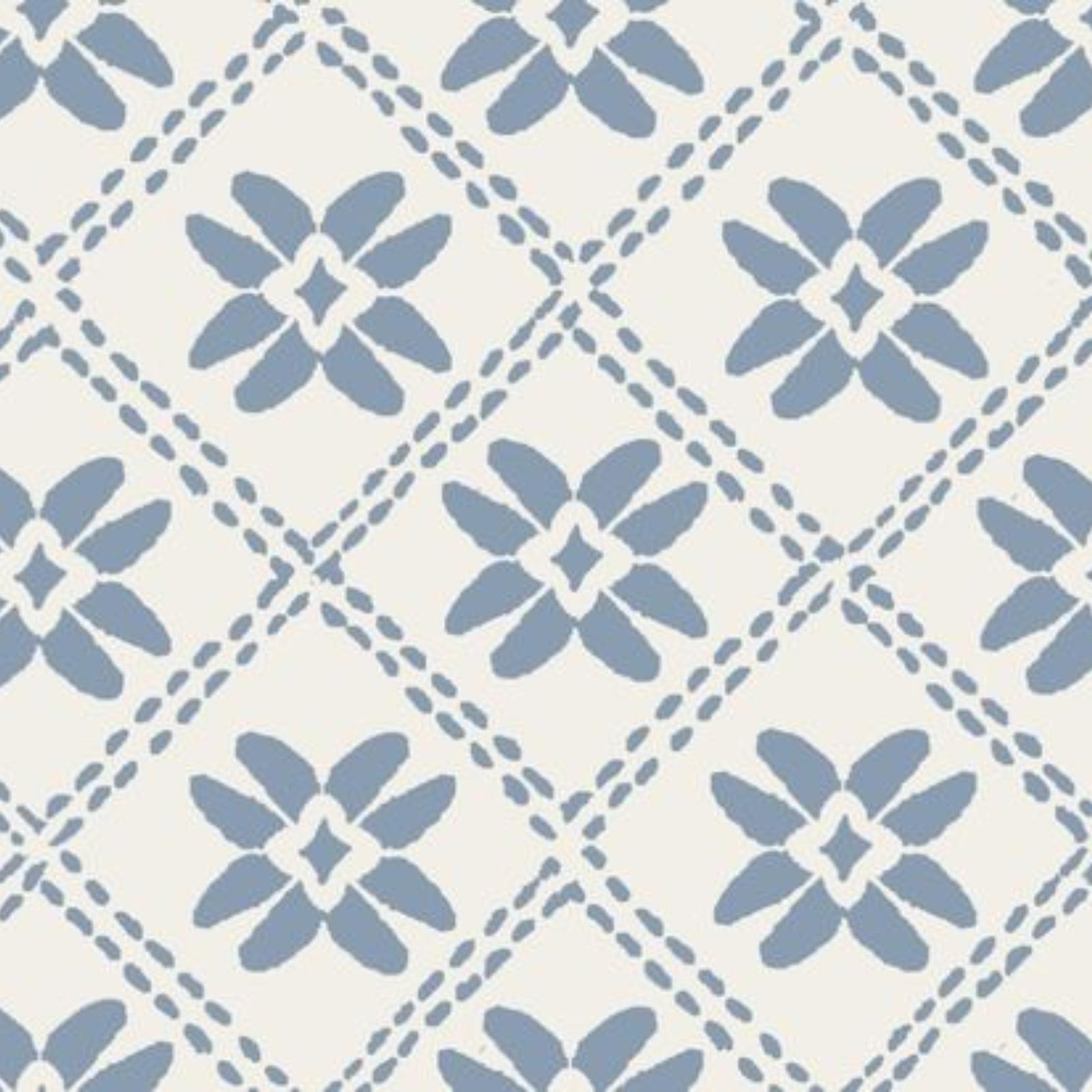 Dainty Lattice Fabric in Dusty Blue