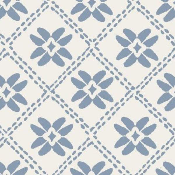 Dainty Lattice Fabric in Dusty Blue