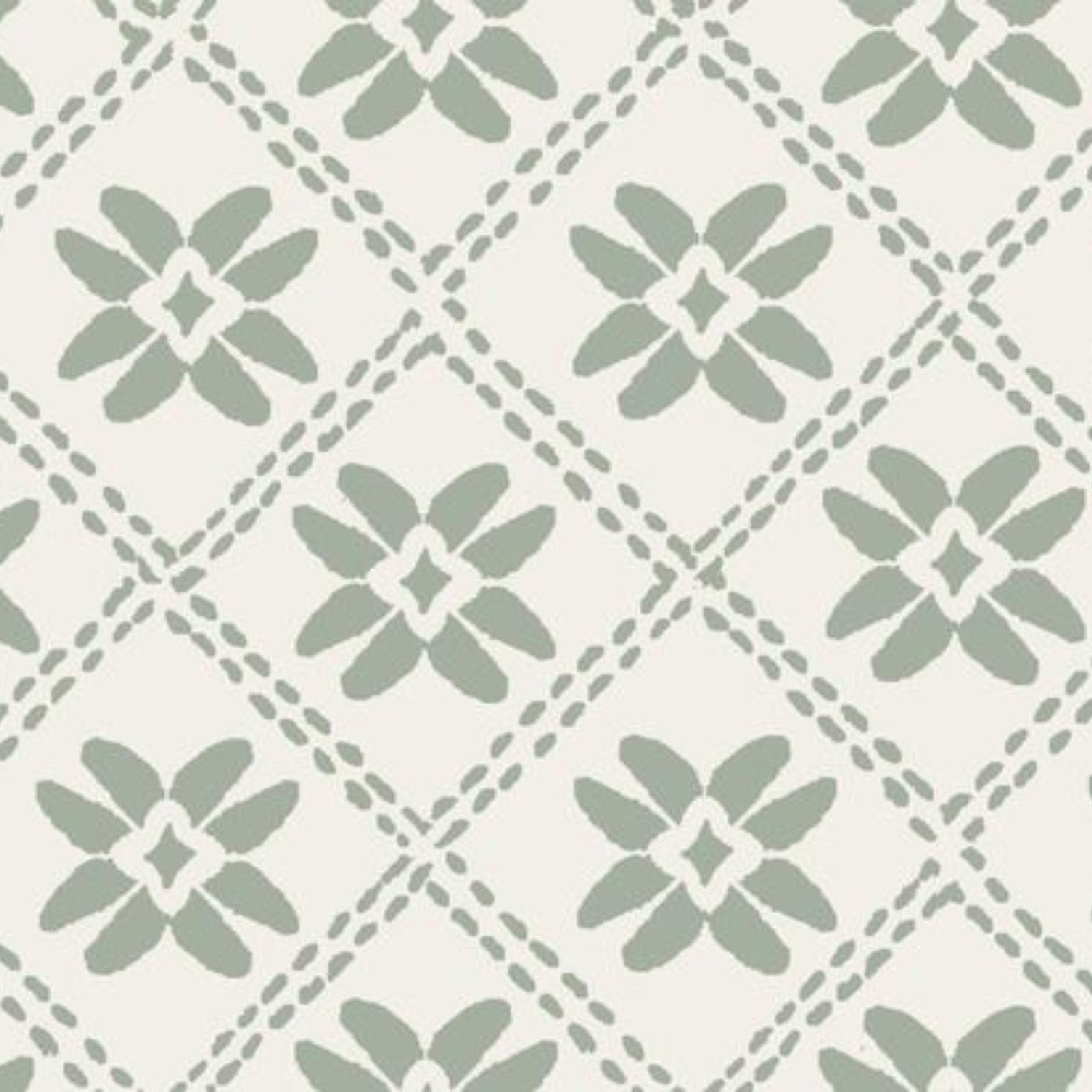 Dainty Lattice Fabric in Willow