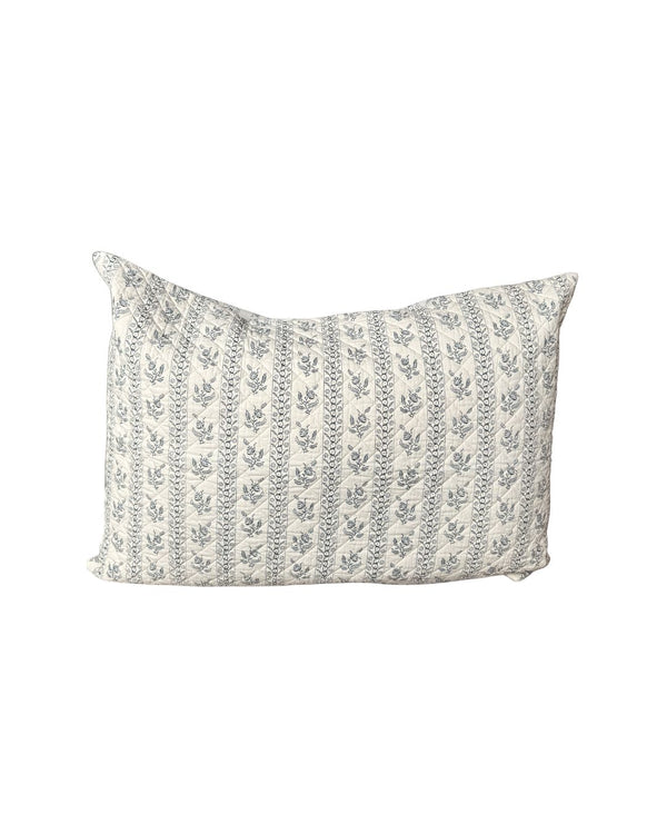 Delicate Floral Stripe Sham