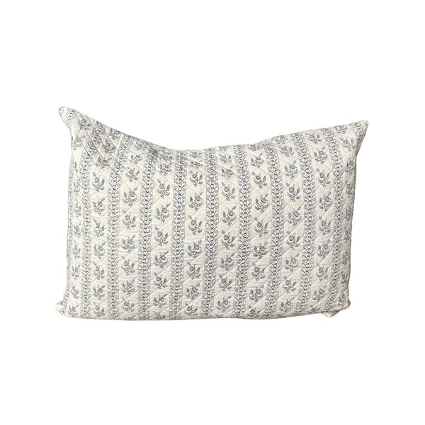 Delicate Floral Stripe Sham