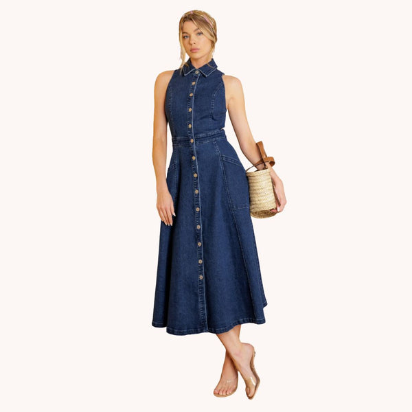 Denim Midi Dress