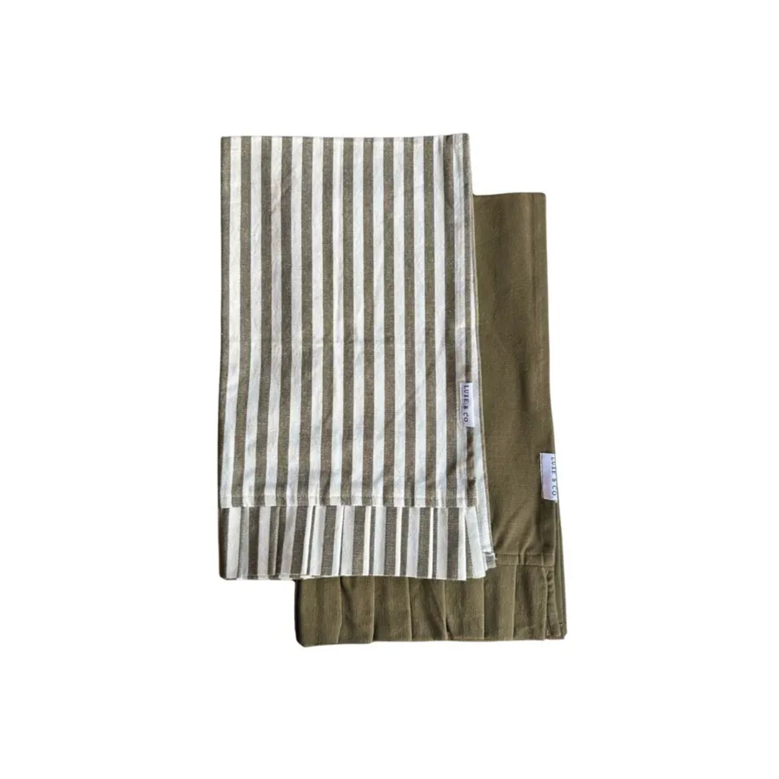Elodie Kitchen Towels in Moss