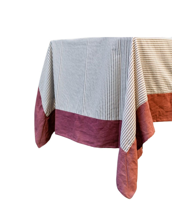 Espresso Stripe Tablecloth