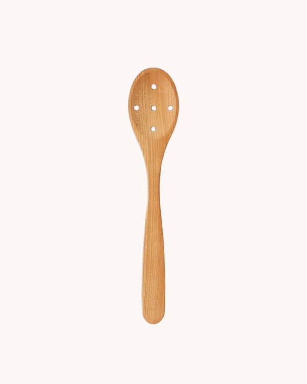 Euro Slotted Spoon, Cherrywood