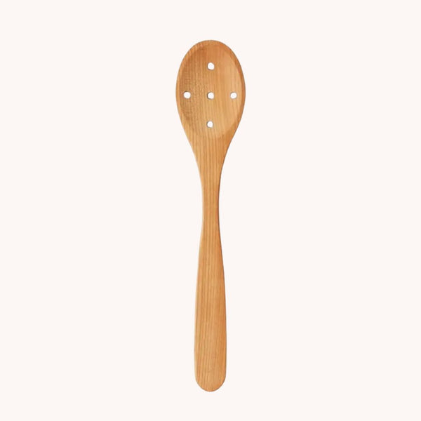 Euro Slotted Spoon, Cherrywood