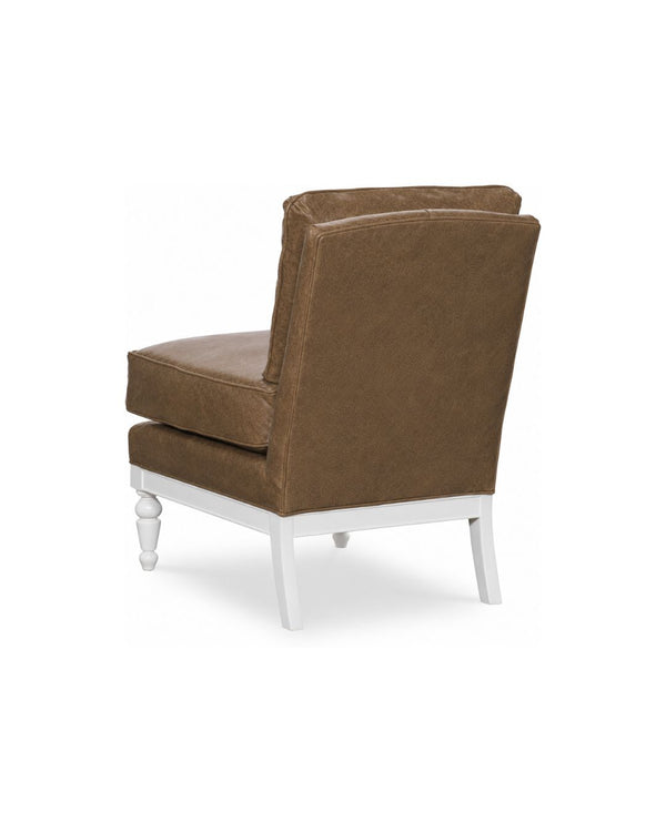Eva Leather Slipper Chair