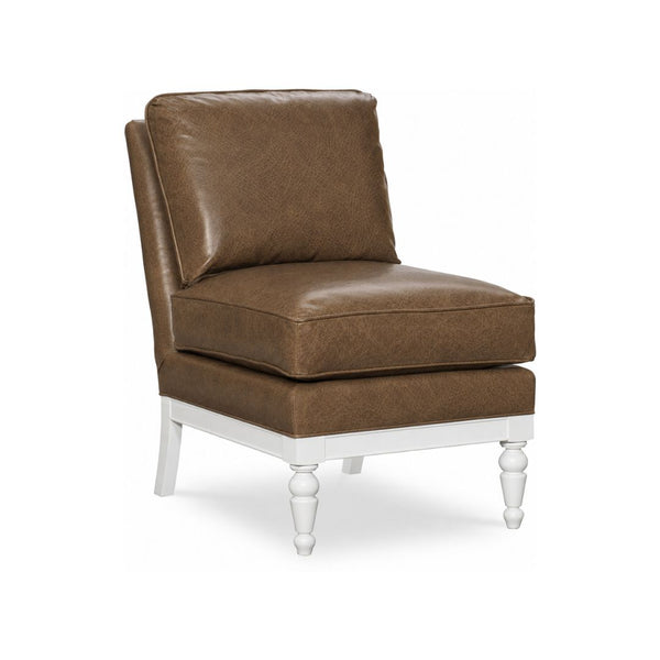 Eva Leather Slipper Chair