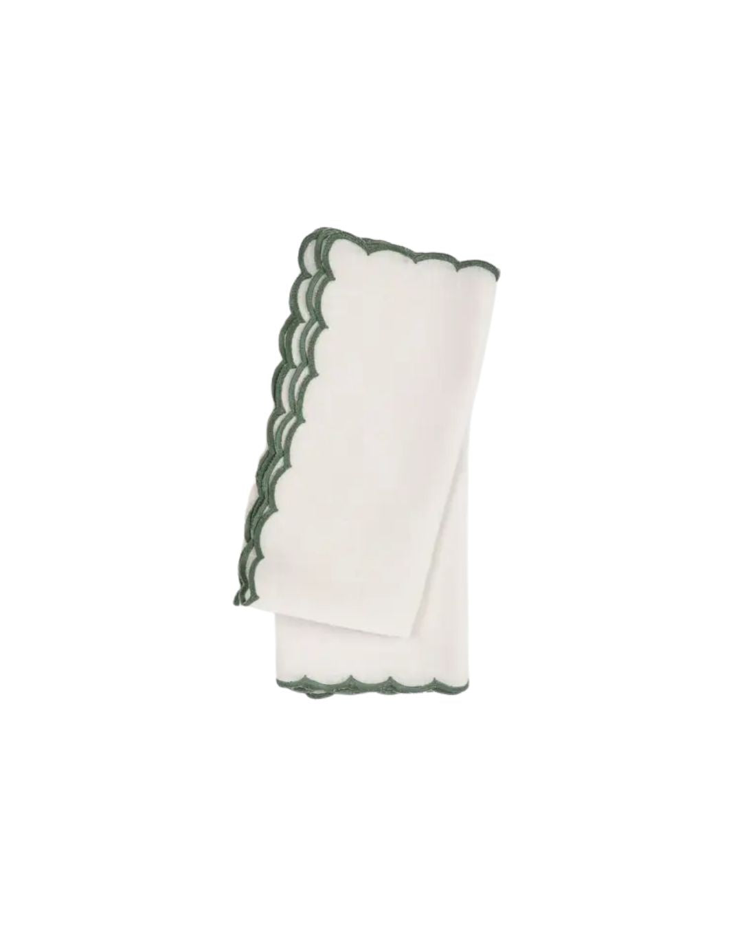 Evergreen Scalloped Napkin