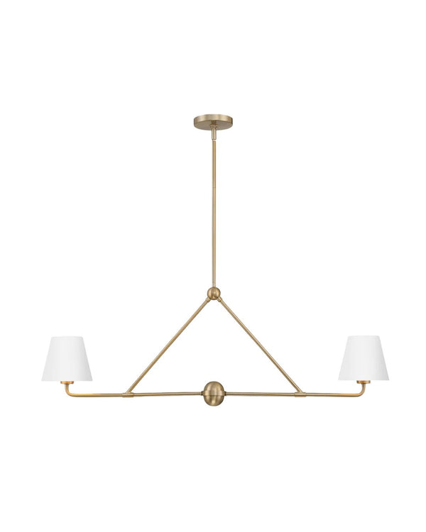 Ezra 2-Light Chandelier in White