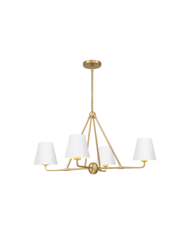 Ezra 4-Light Chandelier in White