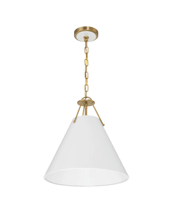 Ezra Pendant in White