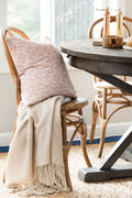 Jo Floral Pillow in Dusty Pink