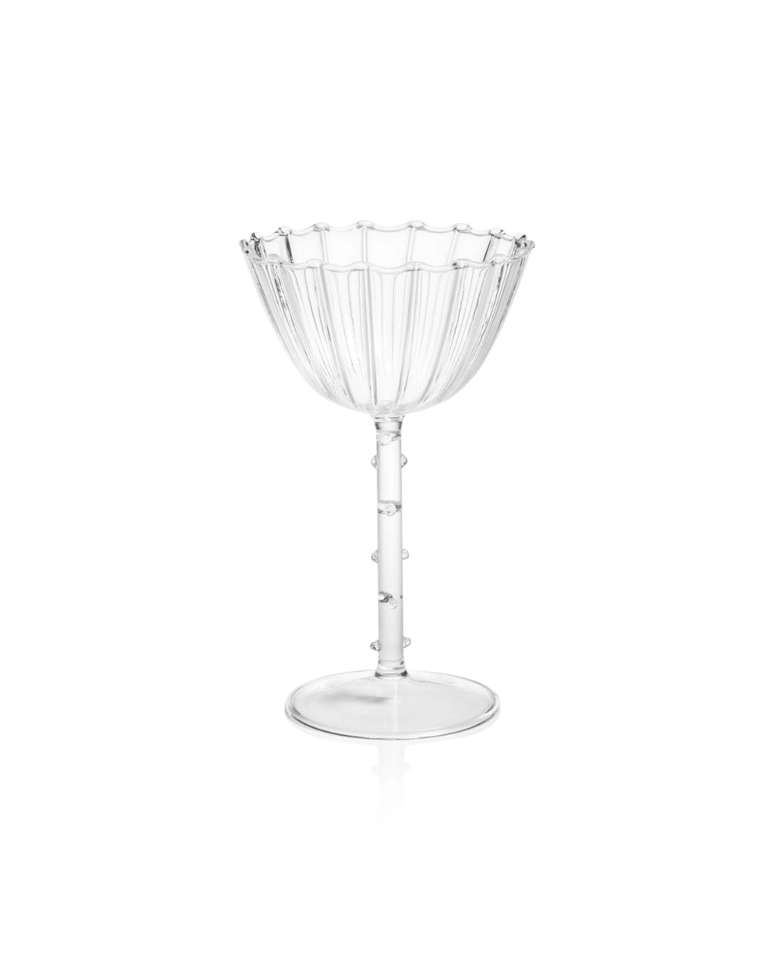 Fluted Coupe Glass