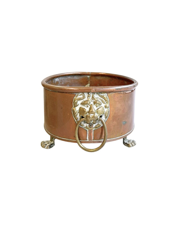 Footed Copper Planter