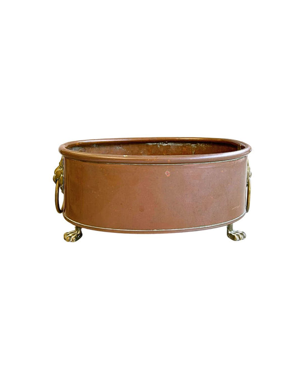 Footed Copper Planter