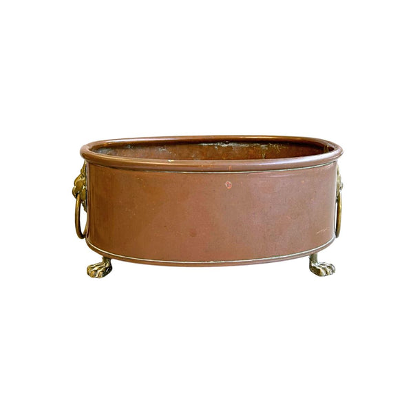 Footed Copper Planter