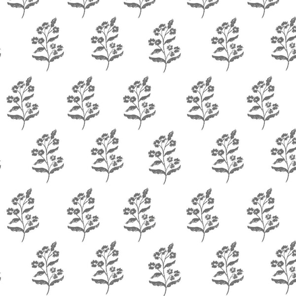 Frankie Floral Fabric in Charcoal