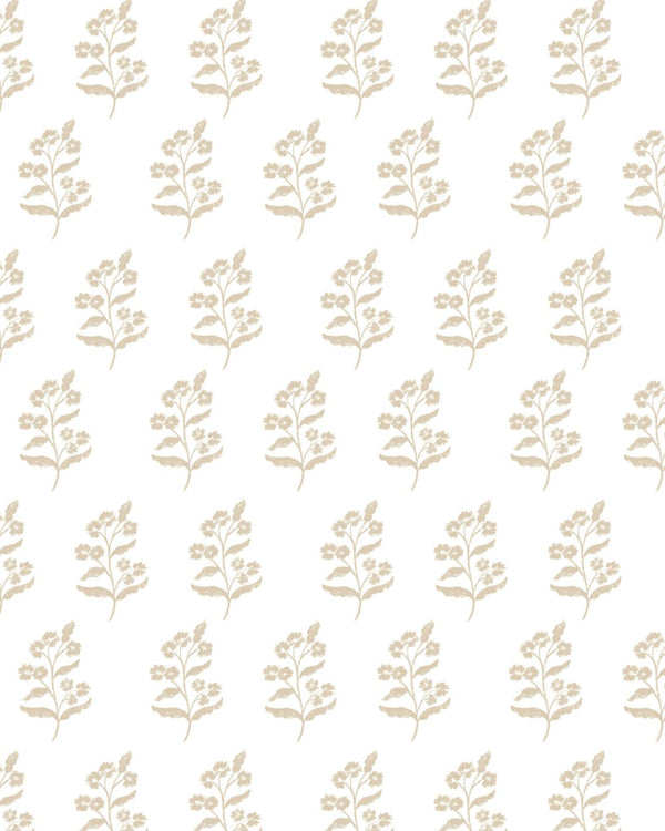 Frankie Floral Fabric in Natural