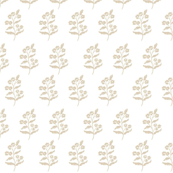 Frankie Floral Fabric in Natural