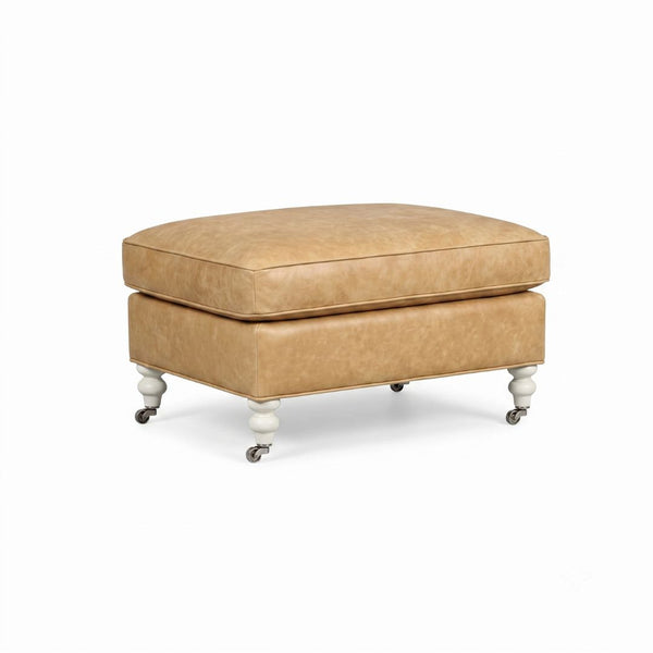 Franklin Leather Ottoman