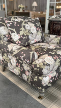 Chocolate Francis Floral Fabric
