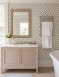 Garden Trellis Wallpaper in Natural