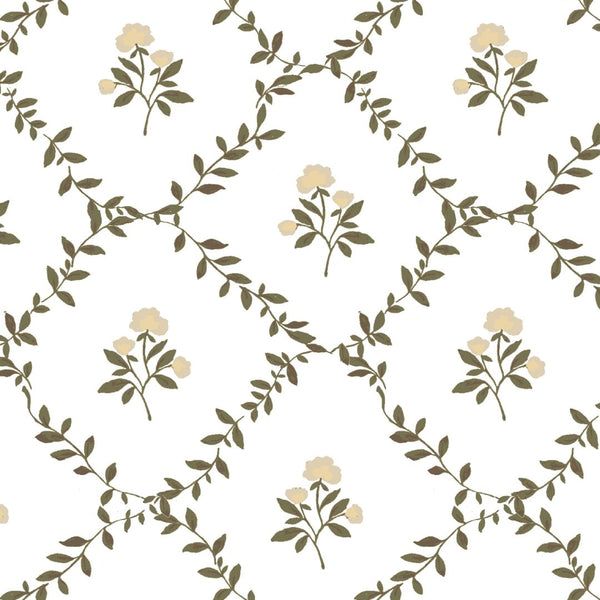 Garden Trellis Fabric in Natural